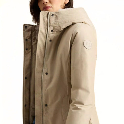Woolrich Parka Parka Donna Boulder Faux Fur Beige A24 - WOOLRICHCFWWOU0724FRUT0001 - OXT - S - Francavilla Moda